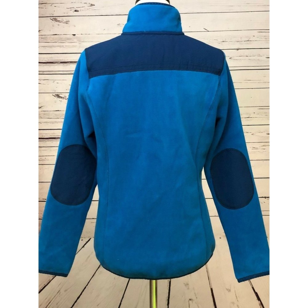 Green Tea Small Fleece Jacket Full Zip Coat Blue Anthropologie Womens Aqua - Picture 4 of 11
